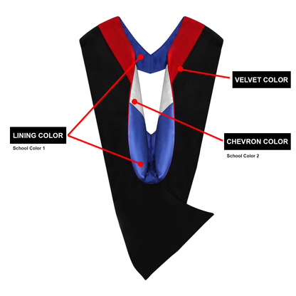 Deluxe Black Bachelors Cap, Gown, Tassel & Hood Package - Clerkmans
