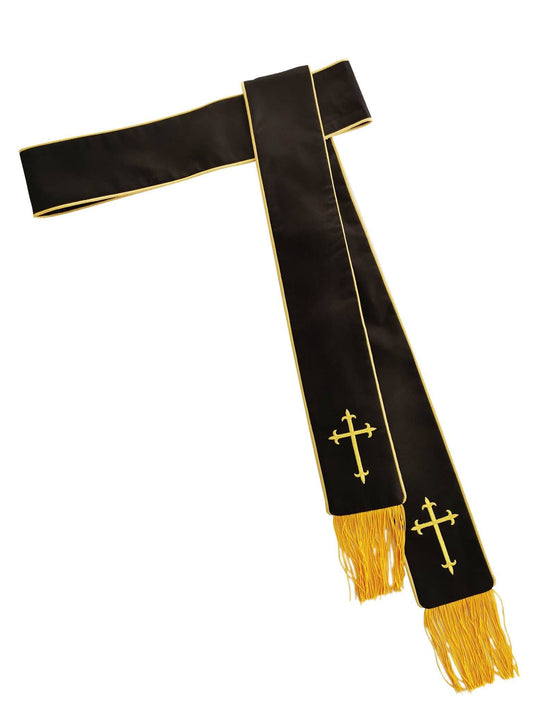 Black & Gold Band Cincture - Churchings