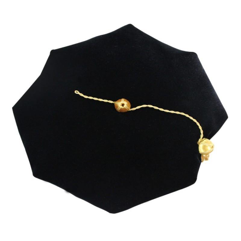 4 Sided Doctoral Tam - Graduation Faculty Regalia - Clerkmans