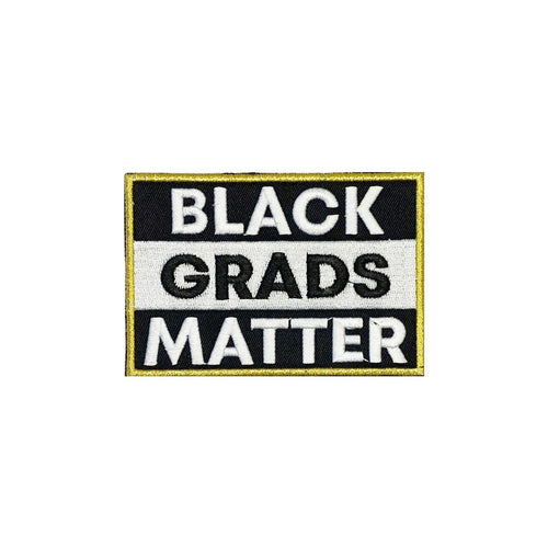 Antique Gold BLACK GRADS MATTER Graduation Stole - Clerkmans