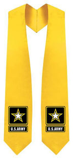 Gold U.S Army Stole - Veteran & Military Stole