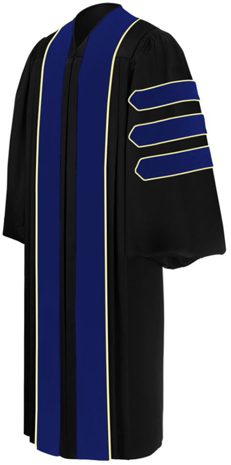 PhD Blue Doctoral Gown - Academic Regalia - Graduation Cap and Gown
