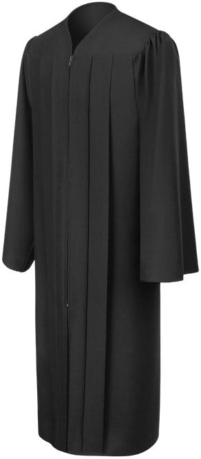 Matte Black High School Graduation Gown - Graduation Cap and Gown
