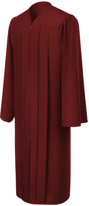 Matte Burgundy Bachelors Graduation Gown - College & University