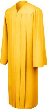 Matte Gold Bachelors Graduation Gown - College & University - Graduation Cap and Gown