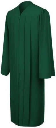 Matte Hunter Bachelors Graduation Gown - College & University - Graduation Cap and Gown