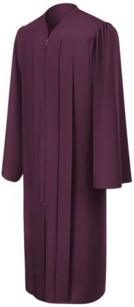 Matte Maroon Bachelors Graduation Gown - College & University - Graduation Cap and Gown
