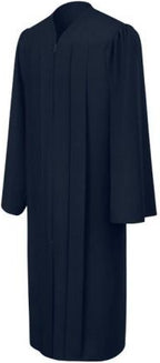 Matte Navy Blue Bachelors Graduation Gown - College & University - Graduation Cap and Gown