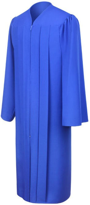 Matte Royal Blue High School Graduation Gown - Graduation Cap and Gown
