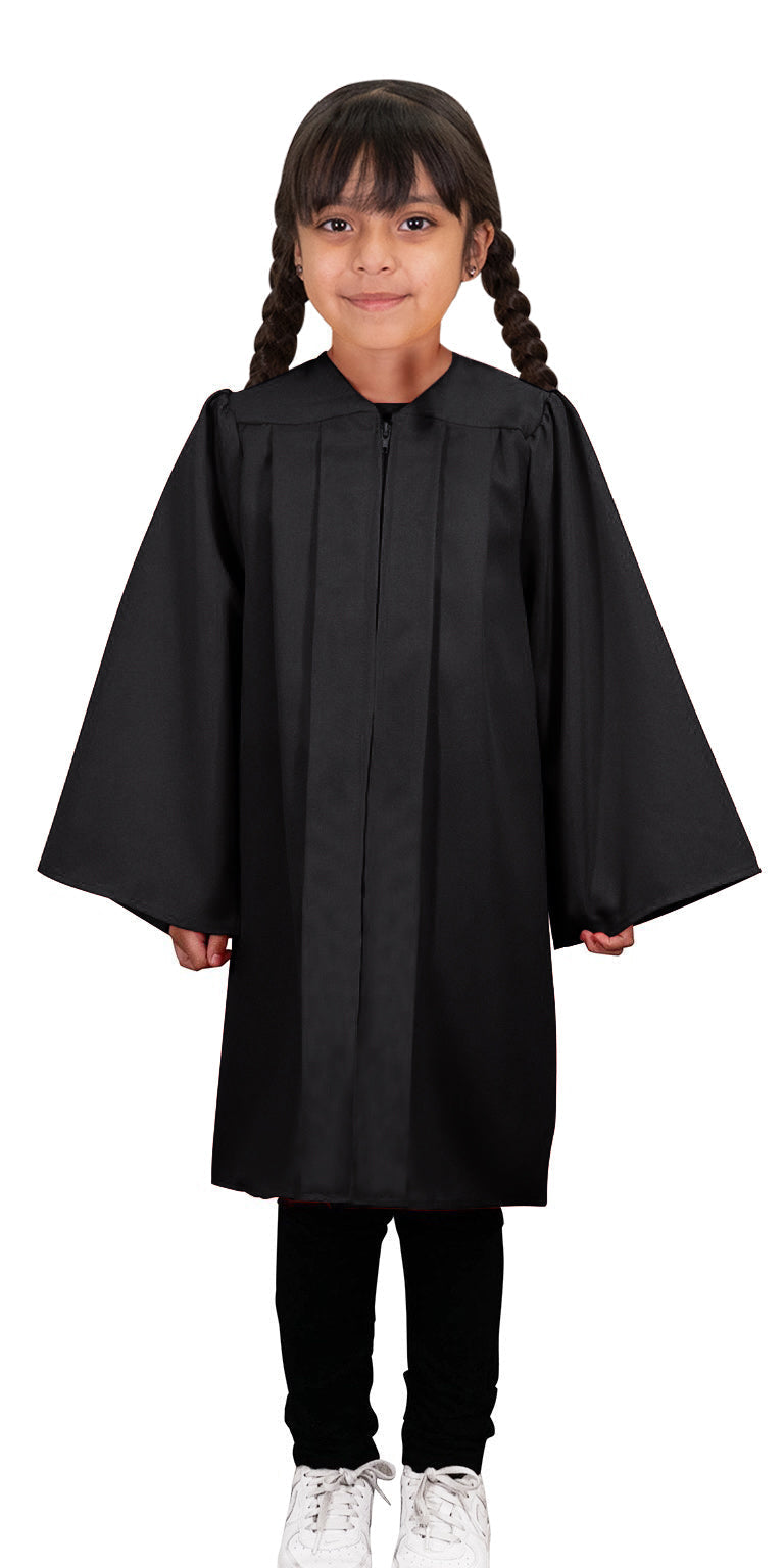 Child Matte Black Graduation Gown