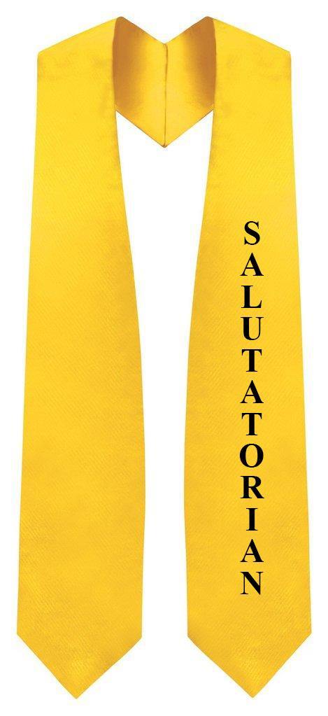 Gold Salutatorian Stole for Graduation - Clerkmans