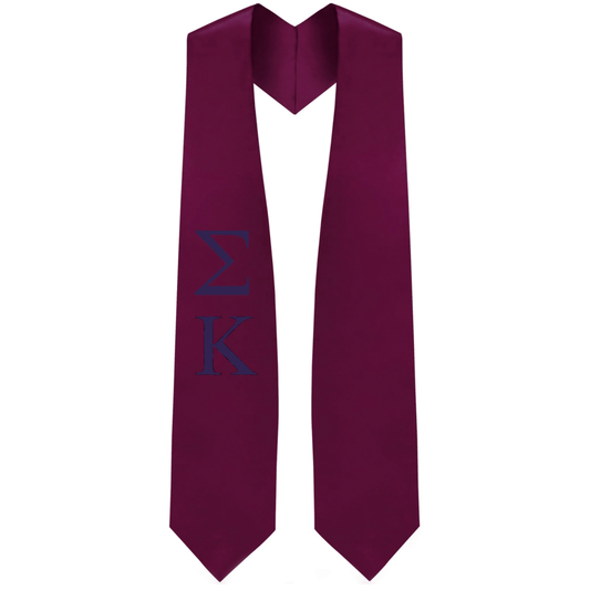 Sigma Kappa Greek Lettered Stole