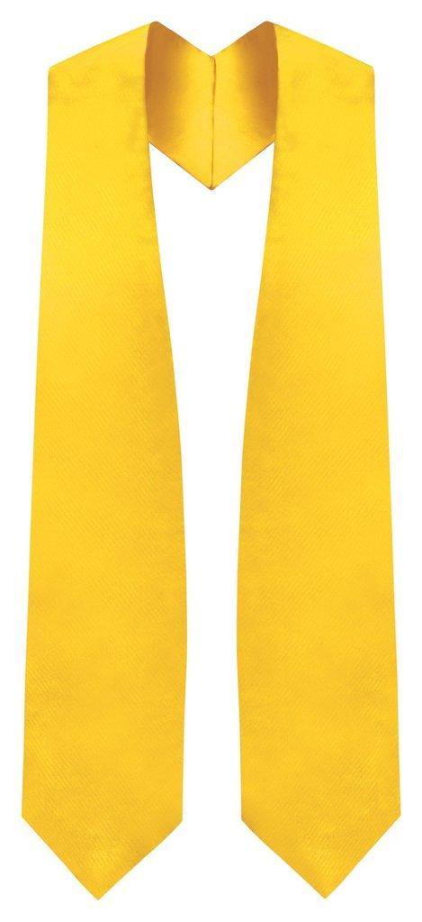 Gold Graduation Stole - Gold College & High School Stoles - Clerkmans