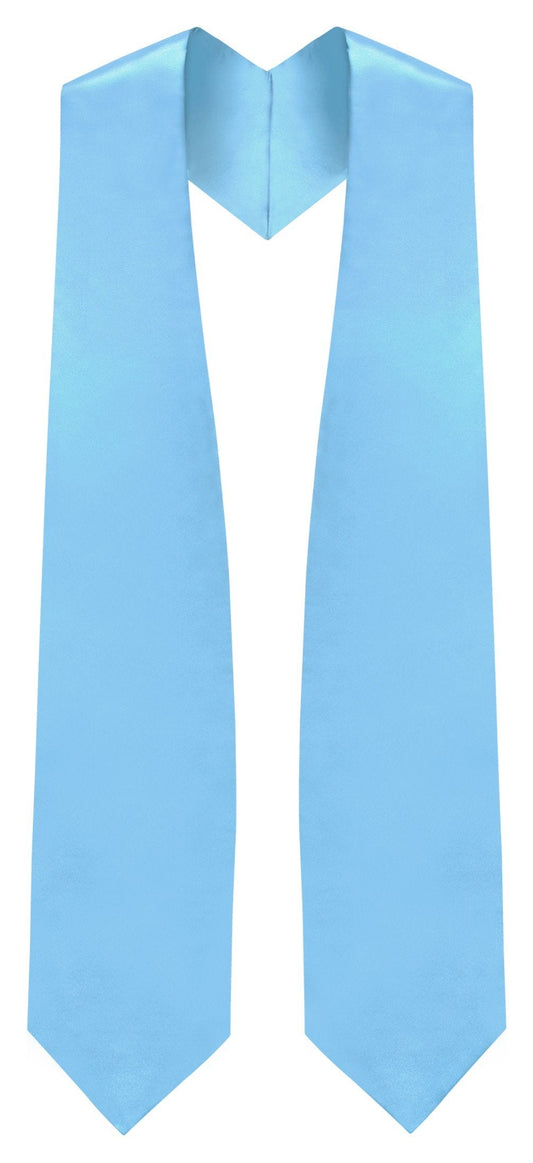 Light Blue Graduation Stole - Sky Blue College & High School Stoles - Graduation Cap and Gown