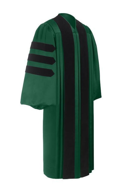 Deluxe Hunter Doctoral Gown - Graduation Cap and Gown