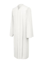 Matte White High School Graduation Gown - Graduation Cap and Gown
