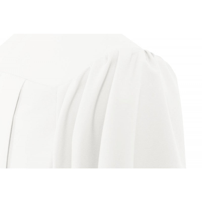 Matte White Middle School Cap, Gown & Tassel