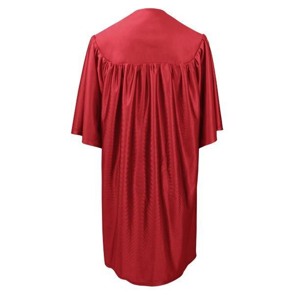 Child Shiny Red Graduation Gown
