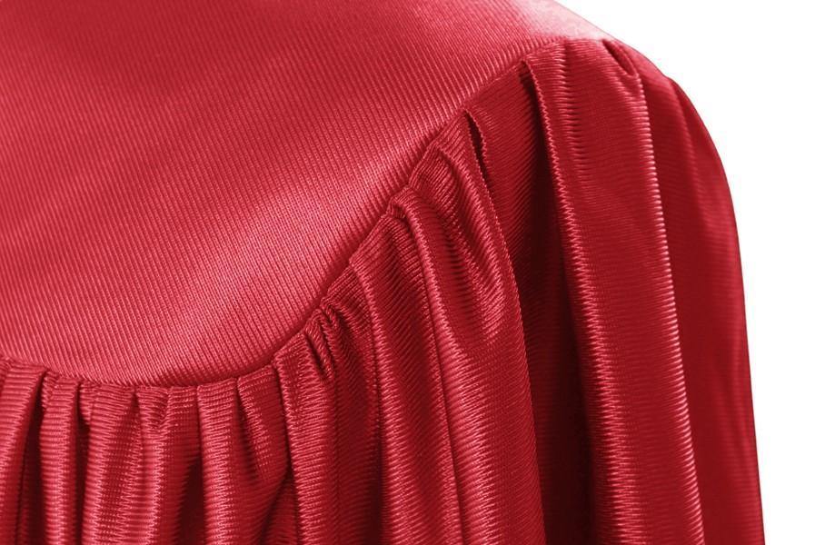 Child Shiny Red Graduation Gown